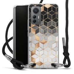 Carry Case Transparent Fabric black/silver