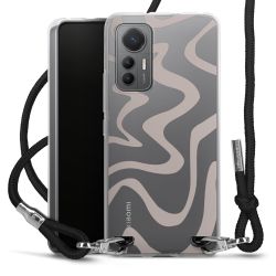 New Carry Case Transparent Stoff schwarz/silber