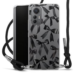 New Carry Case Transparent Stoff schwarz/silber