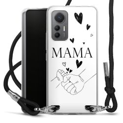 New Carry Case Transparent Stoff schwarz/silber