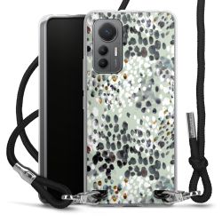 New Carry Case Transparent Stoff schwarz/silber