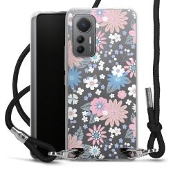 New Carry Case Transparent Stoff schwarz/silber