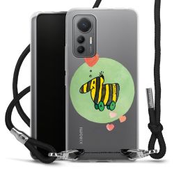 New Carry Case Transparent Stoff schwarz/silber