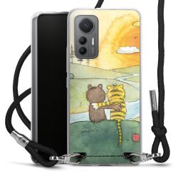 New Carry Case Transparent Stoff schwarz/silber