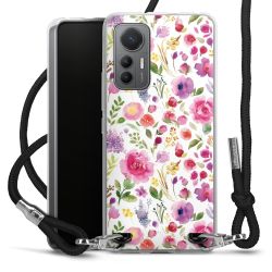 New Carry Case Transparent Stoff schwarz/silber