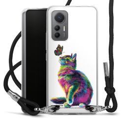 New Carry Case Transparent Stoff schwarz/silber