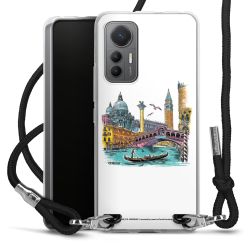 New Carry Case Transparent Stoff schwarz/silber