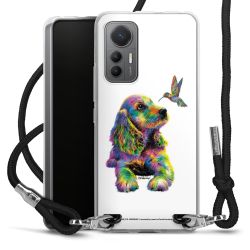 New Carry Case Transparent Stoff schwarz/silber