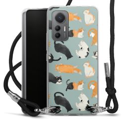 New Carry Case Transparent Stoff schwarz/silber