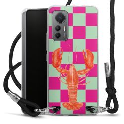 New Carry Case Transparent Stoff schwarz/silber