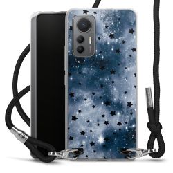 New Carry Case Transparent Stoff schwarz/silber