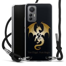 New Carry Case Transparent Stoff schwarz/silber