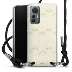 New Carry Case Transparent Stoff schwarz/silber