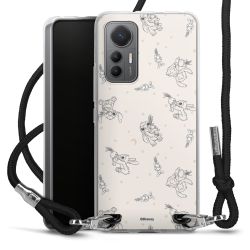 New Carry Case Transparent Stoff schwarz/silber