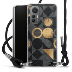 New Carry Case Transparent Stoff schwarz/silber