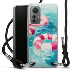 New Carry Case Transparent Stoff schwarz/silber