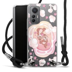 New Carry Case Transparent Stoff schwarz/silber