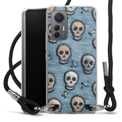 New Carry Case Transparent Stoff schwarz/silber