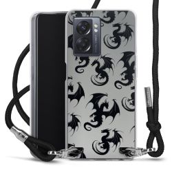 New Carry Case Transparent Stoff schwarz/silber