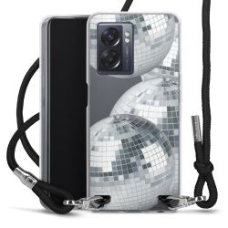 New Carry Case Transparent Stoff schwarz/silber