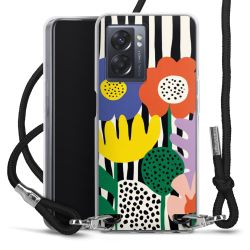 New Carry Case Transparent Stoff schwarz/silber