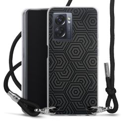 New Carry Case Transparent Stoff schwarz/silber