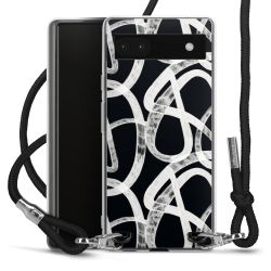 New Carry Case Transparent Stoff schwarz/silber