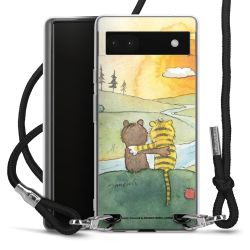 New Carry Case Transparent Stoff schwarz/silber