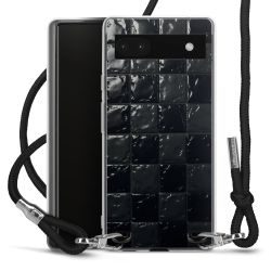 New Carry Case Transparent Stoff schwarz/silber