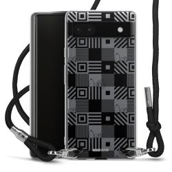 New Carry Case Transparent Stoff schwarz/silber