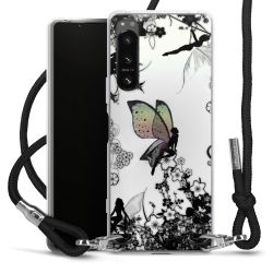 Carry Case Transparent Fabric black/silver