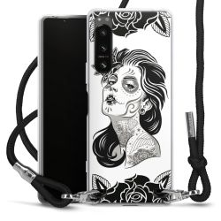 Carry Case Transparent Fabric black/silver