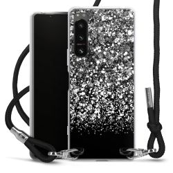 Carry Case Transparent Fabric black/silver