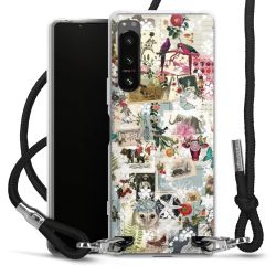 Carry Case Transparent Fabric black/silver