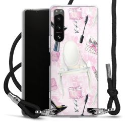 Carry Case Transparent Fabric black/silver