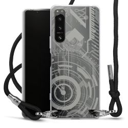 Carry Case Transparent Fabric black/silver