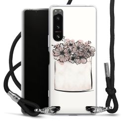 Carry Case Transparent Fabric black/silver