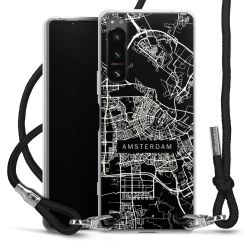 Carry Case Transparent Fabric black/silver