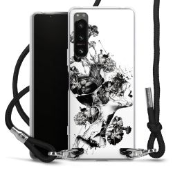 Carry Case Transparent Fabric black/silver