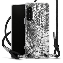 Carry Case Transparent Fabric black/silver