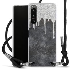 Carry Case Transparent Fabric black/silver