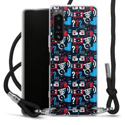 Carry Case Stoff schwarz/silber