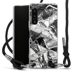 Carry Case Transparent Fabric black/silver