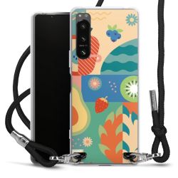 New Carry Case Transparent Stoff schwarz/silber