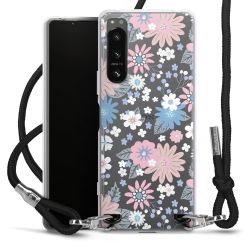 New Carry Case Transparent Stoff schwarz/silber