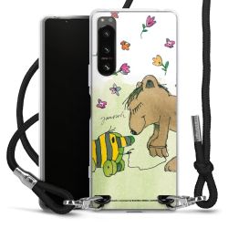 New Carry Case Transparent Stoff schwarz/silber