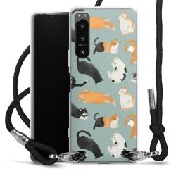 New Carry Case Transparent Stoff schwarz/silber