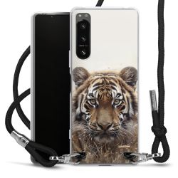 New Carry Case Transparent Stoff schwarz/silber