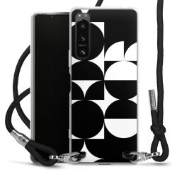 New Carry Case Transparent Stoff schwarz/silber