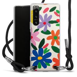 New Carry Case Transparent Stoff schwarz/silber